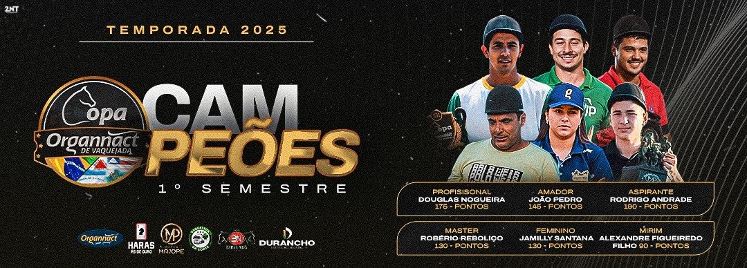 CAMPEÕES DO 1º SEMESTRE